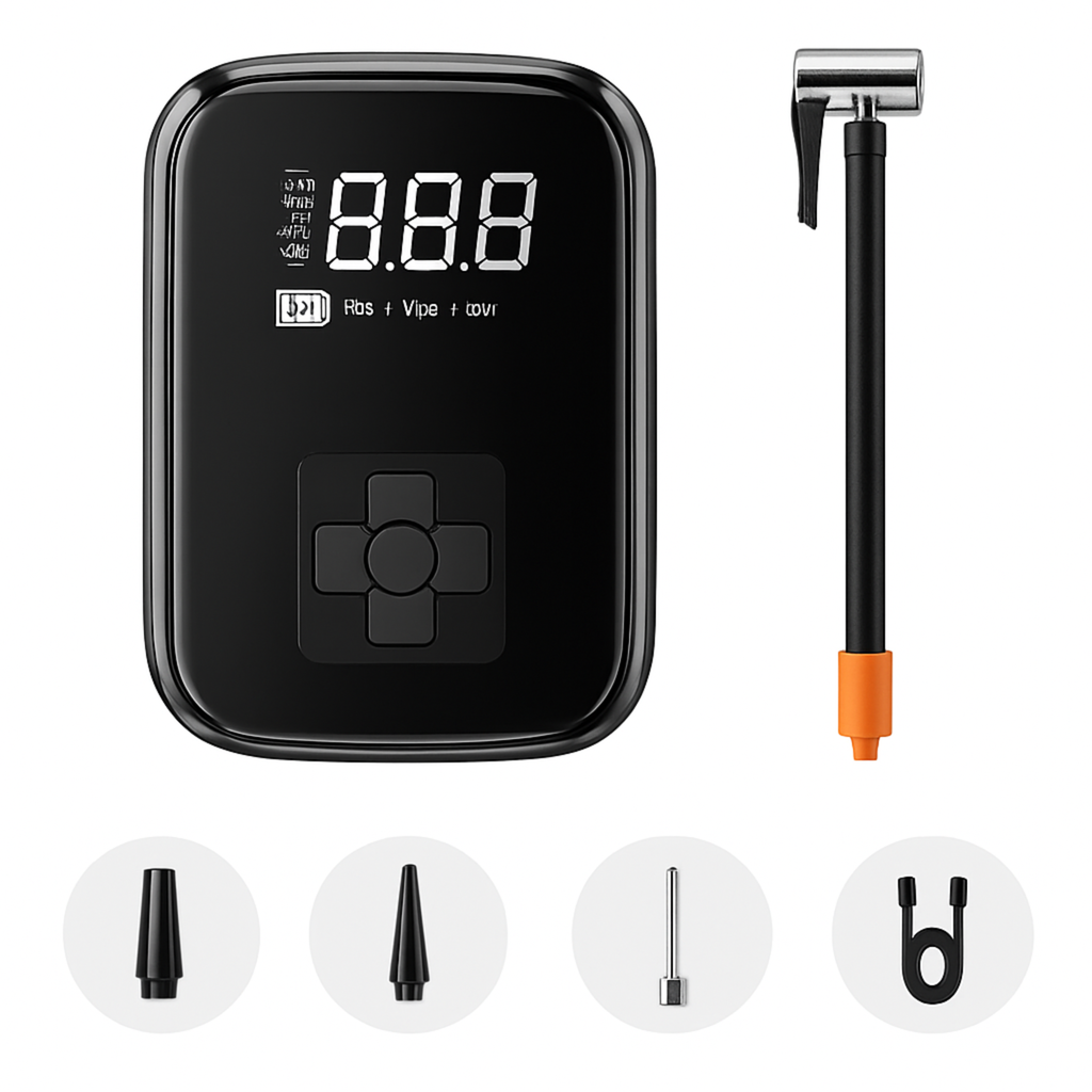 Portable Digital Display Air Pump for Car Motorcycle Boat Tyre Balls