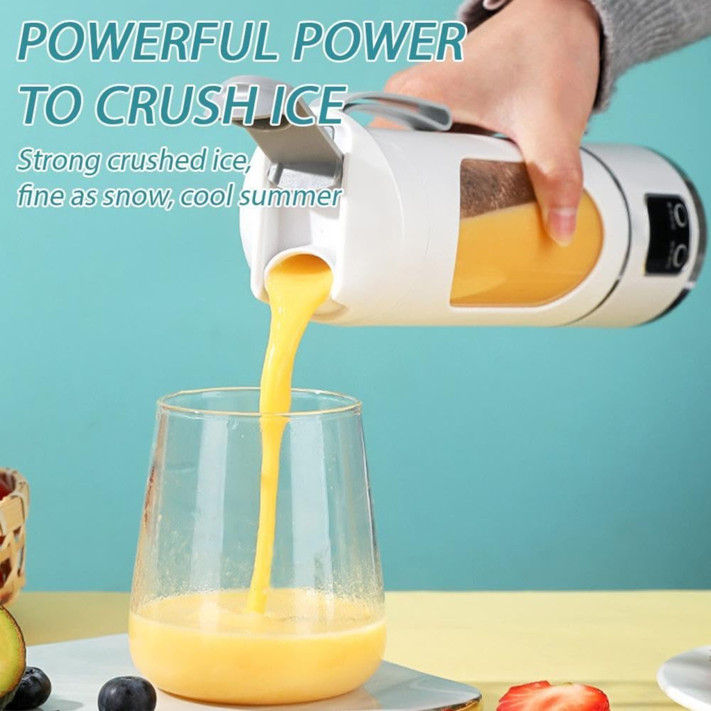 Portable Blender Powerful Motor 450ML Large Capacity Digital Display Juice Cup