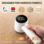 Rechargeable Portable LED Display Lint Remover