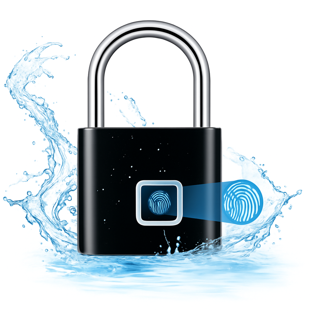 Keyless USB Charging Fingerprint Lock Waterproof 0.2sec Unlock