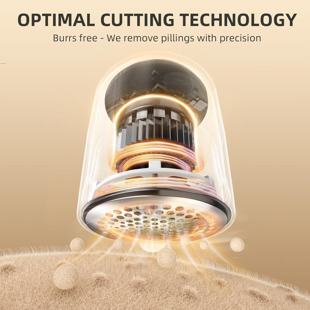 Rechargeable Portable LED Display Lint Remover