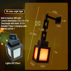 16-Color Pixelated Lantern Night Light