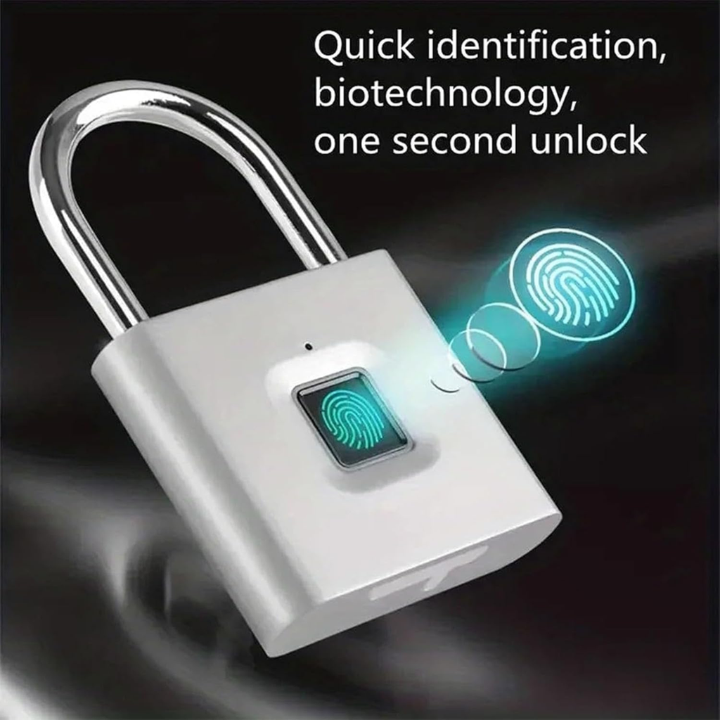 Keyless USB Charging Fingerprint Lock Waterproof 0.2sec Unlock