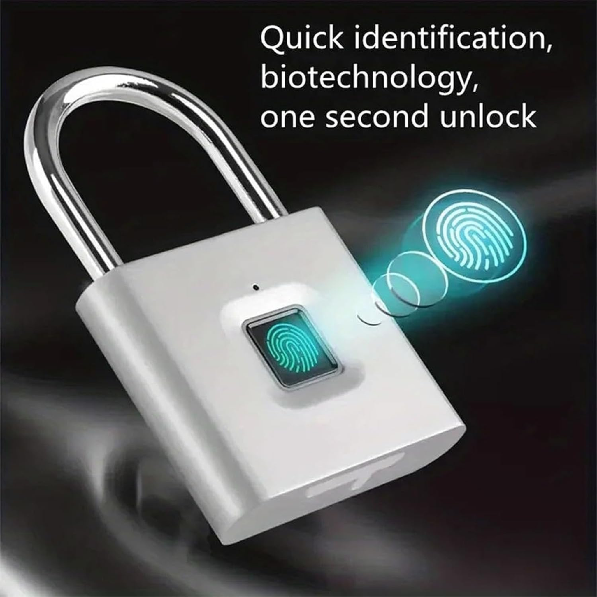 Keyless USB Charging Fingerprint Lock Waterproof 0.2sec Unlock