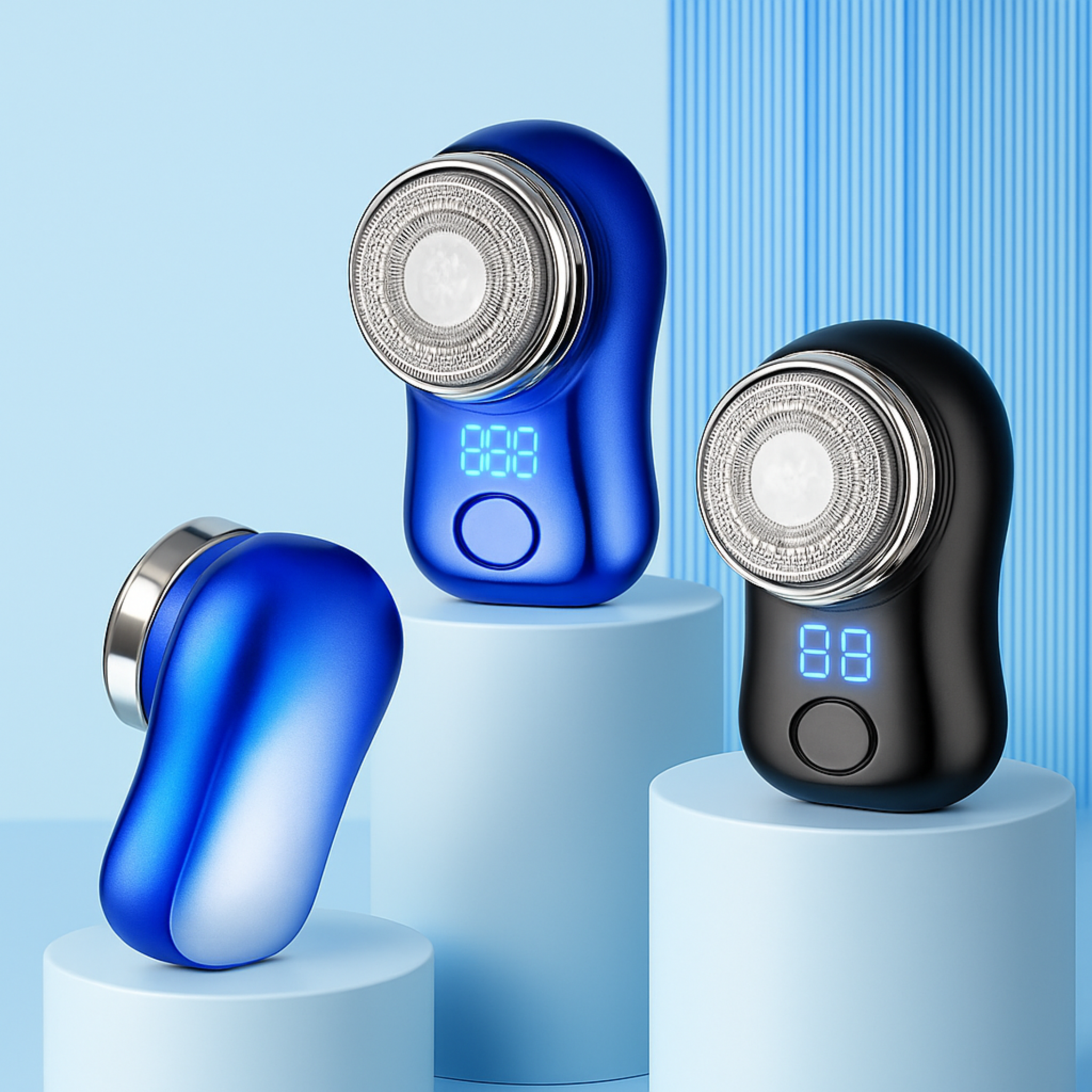 Mini Electric Shaver for Men Portable Beard TYPE-C Charging with Digital Power Display