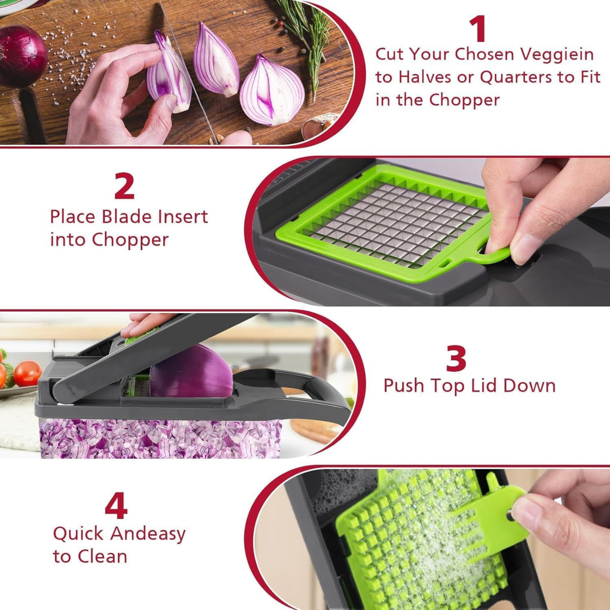 Multifunctional Vegetable Chopper 16 in 1 Kitchen